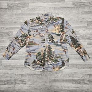 Vintage Chaps Ralph Lauren wilderness print